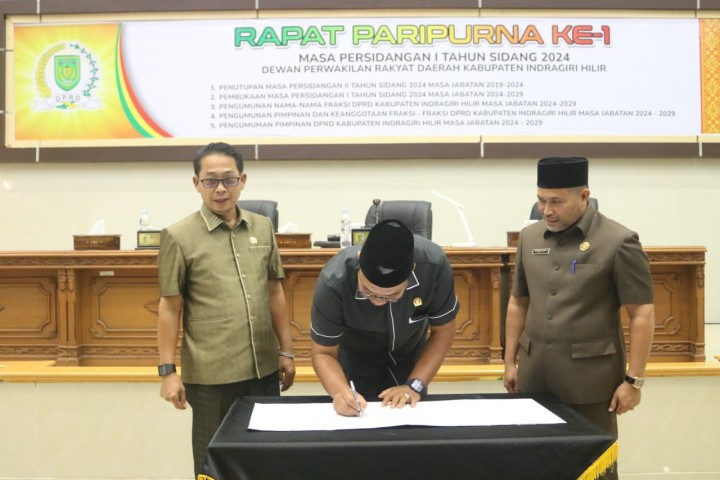 DPRD Inhil Gelar Paripurna 1 Masa Persidangan 1 Tahun 2024.