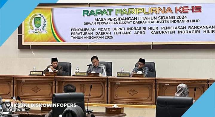 DPRD Inhil Gelar Paripurna ke 18 Masa Persidangan II Tahun 2024.