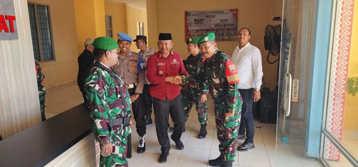 Personil Gabungan Sambangi Lokasi Penyimpanan Logistik Pemilu di Pulau Rupat