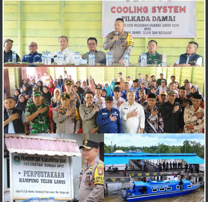 Lewat Jalur Laut, Kapolres Siak Bersama Forkopimda, KPUD dan Bawaslu Cek Kesiapan Pelaksanaan Pilkada di Kampung Terluar Teluk Lanus