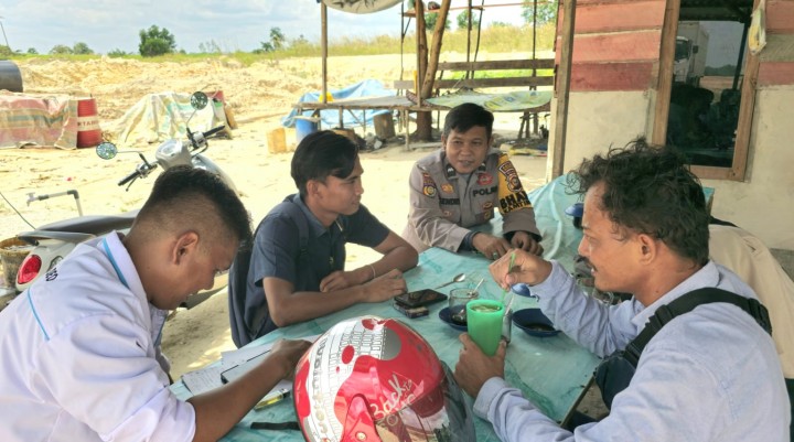 Bhabinkamtibmas Laksanakan Giat Sosialisasi dan Penggalangan Cooling system