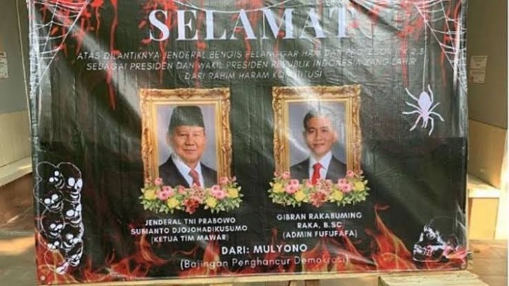 Karangan bunga satire BEM FISIP Unair