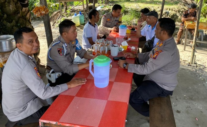 Kapolsek Lubuk Dalam Terus Turun Langsung Berikan Imbauan Pilkada 2024 Damai