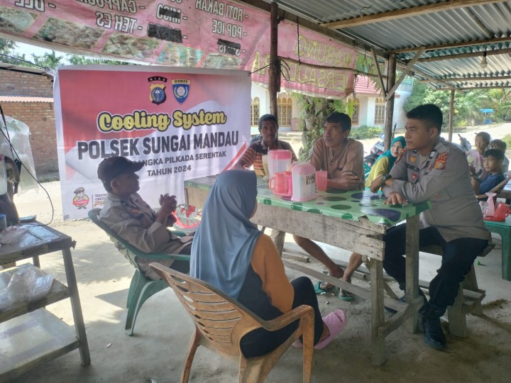 Polsek Sungai Mandau Gelar Program Cooling System: Wujudkan Pilkada 2024 yang Aman dan Damai di Kabupaten Siak