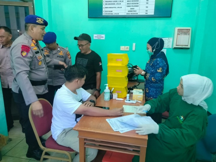 Satpolairud Polres Bengkalis Donor Darah Sempena HUT ke 74