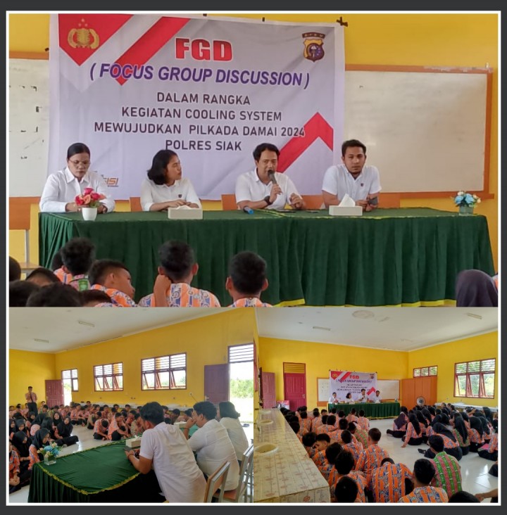 Gelar FGD, Satnarkoba Polres Siak Sosialisasikan Bahaya Narkoba dan Ajak Dukung Pilkada Damai