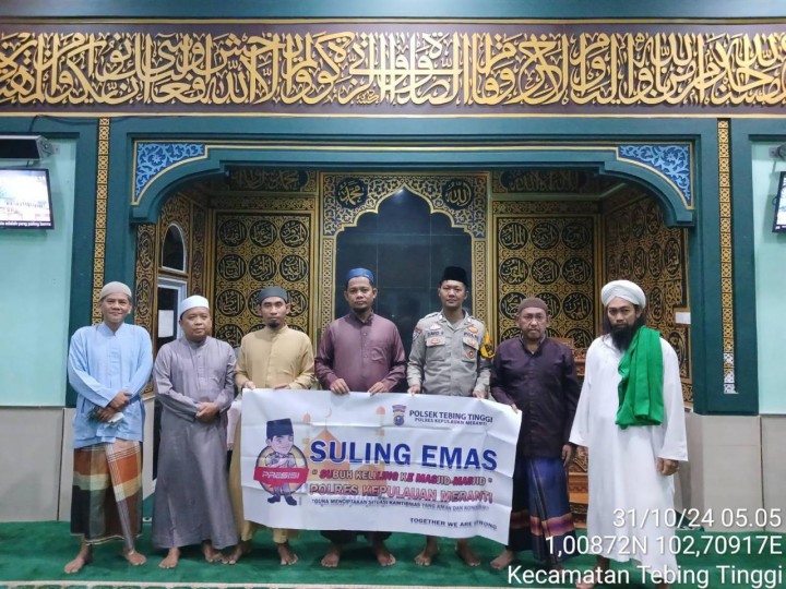 Cooling System, Polsek Tebingtinggi Laksanakan Suling Di Mushola Al Khairiyah