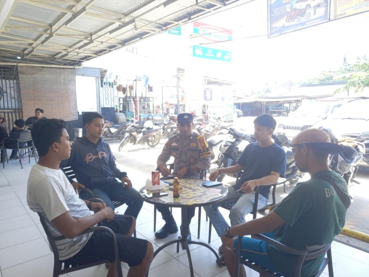 Bhabinkamtibmas Polsek Kandis Giat Cooling System di Kampung Binaannya,Ciptakan Pilkada Damai 20