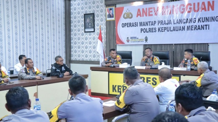 Pastikan Gelaran Pilkada Siap, Kapolres Gelar Anev Mingguan dengan Jajaran