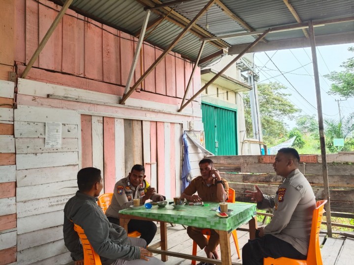 Polsek Sungai Mandau Lakukan Cooling System, Edukasi Warga Jelang Pilkada Siak 2024