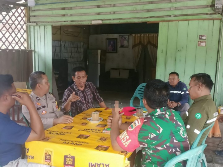 Personil Polsek Lubuk Dalam Lakukan Cooling System, Berikan Himbauan Kamtibmas di Kampung Rawang Kao Barat  