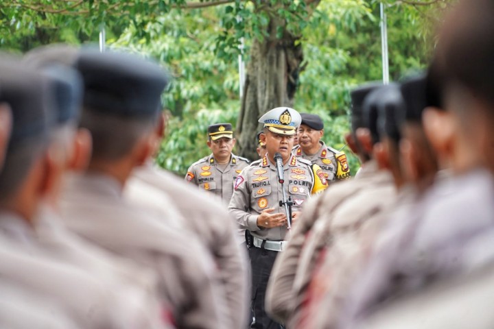 645 Personel Gabungan Polda Riau Amankan Kampanye Terbuka Debat Publik Pilkada 2024 di SKA CO-EX