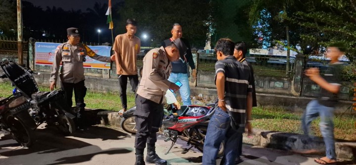 Polsek Rupat Laksanakan KRYD Antisipasi Gangguan Kamtibmas