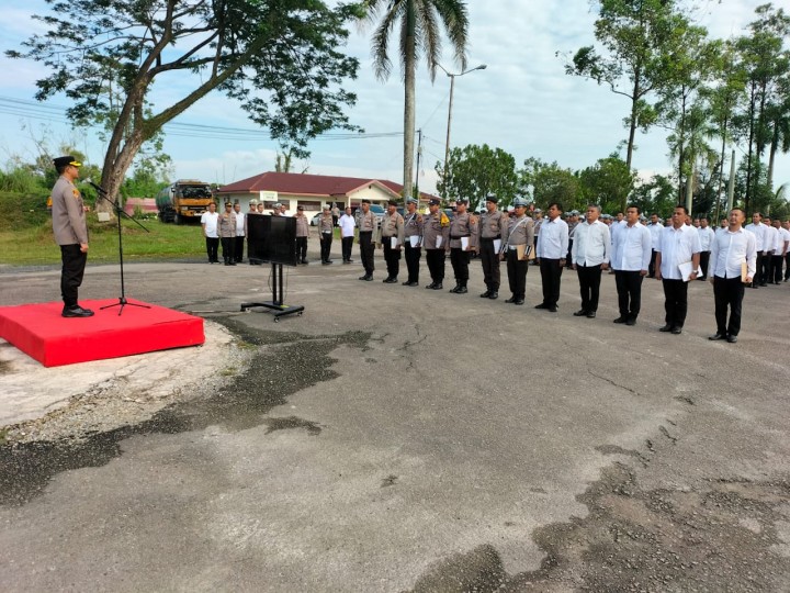 Kapolres Bengkalis Tegaskan Polsek Mandau Jalankan SOP dengan Tegak Lurus Selama OMP Lancang Kuning 2024