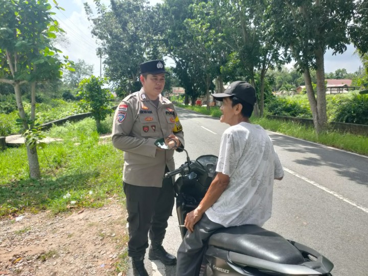 Pastikan Situasi Tetap Kondusif Jelang Pilkada,Bhabinkamtibmas Polsek Bengkalis Sambangi Warga Binaan