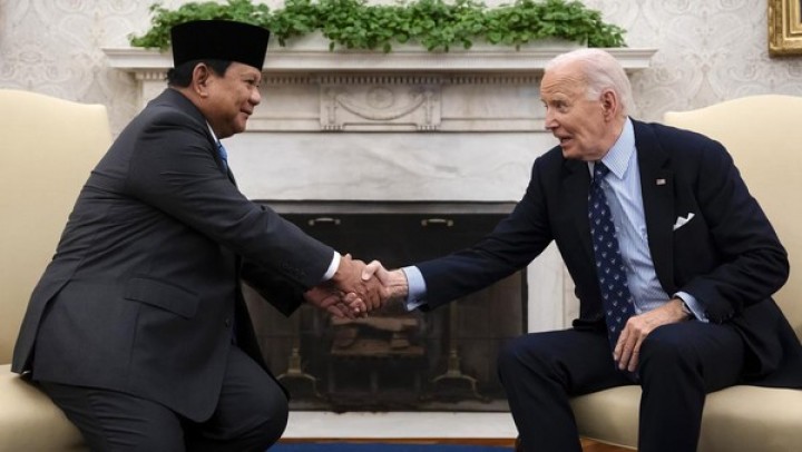 Presiden Prabowo Subianto Bertemu dengan Joe Biden di Gedung Putih. 