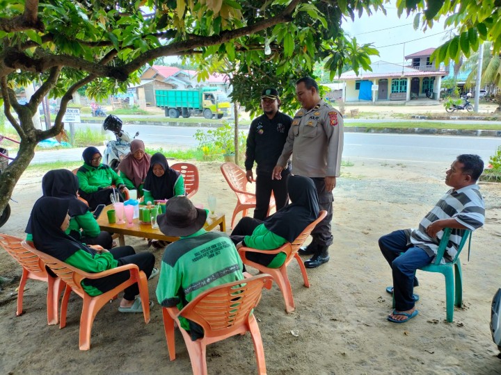 Polsek Tualang Himbau Warga Jaga Suasana Kondusif  Jelang Pilkada 2024