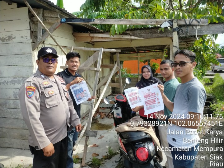 Giat Cooling system Bhabinkamtibmas Polsek Siak Upaya Mendinginkan Suasana Ditengah Masyarakat 