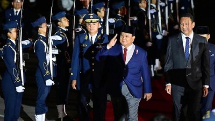 Presiden RI Prabowo Subianto tiba di Peru. Sumber: cnnindonesia.com