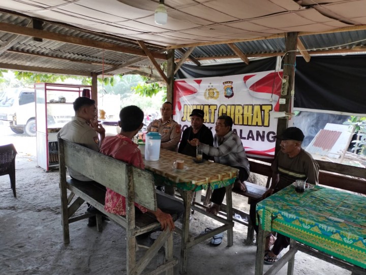 Jumat Curhat, Polsek Tualang Kedepankan Cooling System', Upaya Pemecah Maslaah Sosial Dalam Rangka Kamtibmas.