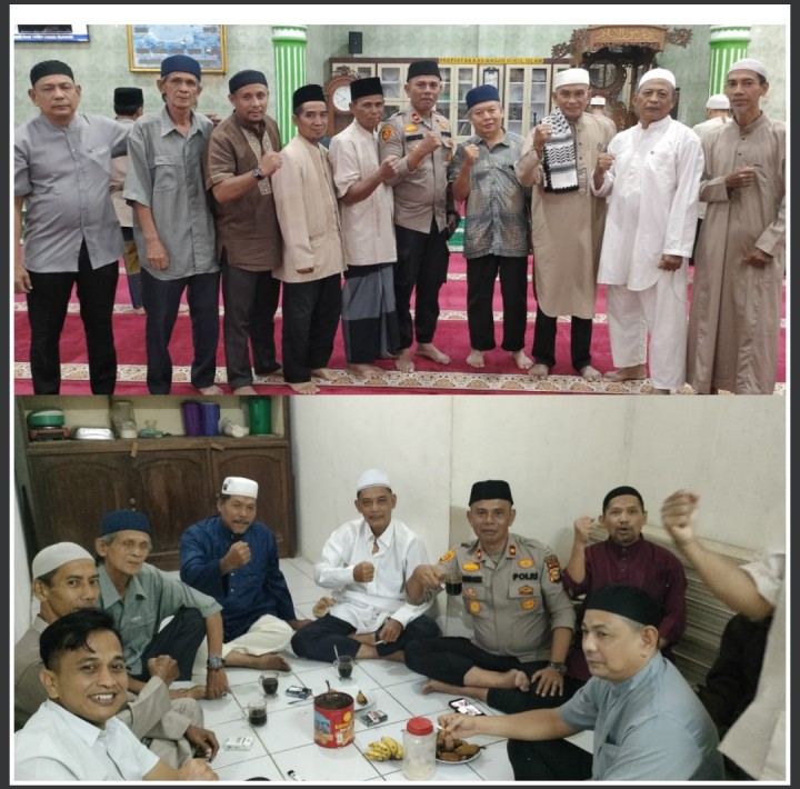 Kapolsek Tualang Cooling System Bersama Jemaah Masjid Nurul Islam