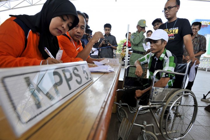 Pemilih disabilitas. Sumber: Antara