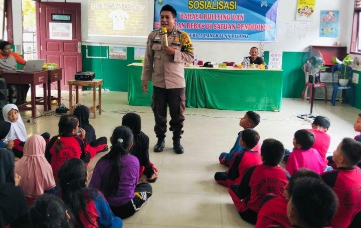 Sosialisasi Pencegahan Perundungan dan Kekerasan di SDN 05 Koto Gasib dan Jaga Kondusifitas Kamtibmas Selama Pilkada