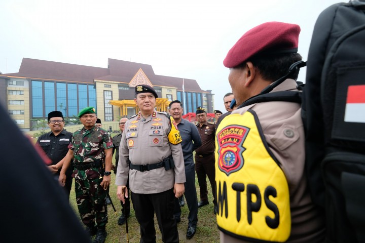 Ciptakan Situasi Damai Pilkada Serentak, Polda Riau Kirimkan 1.615 Personil Pengamanan 