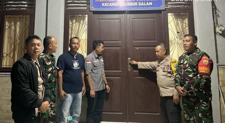 Pengamanan dan Pengecekan Gudang Logistik Pilkada 2024 di Kecamatan Lubuk Dalam