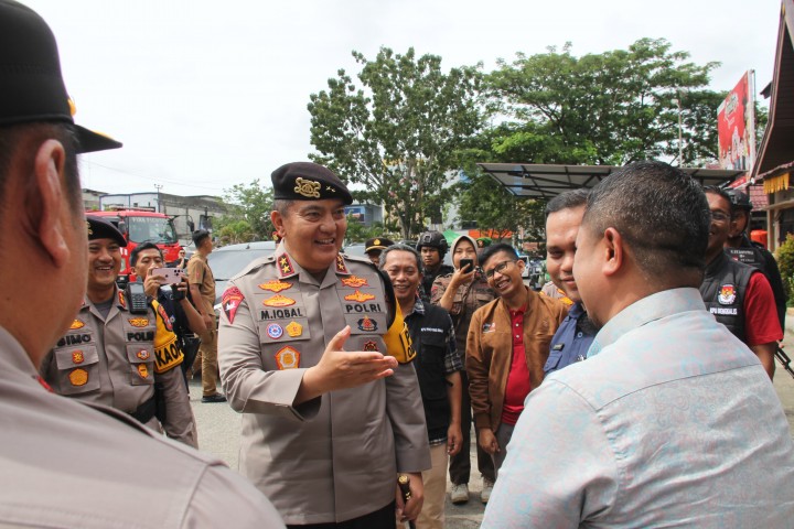 Kapolda Riau dan KPU Lakukan Pengecekan Rekapitulasi Suara PPK