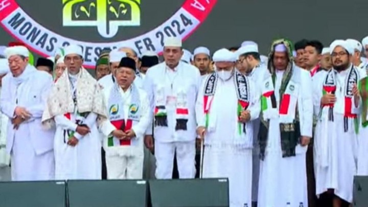 Sedang Demam Tinggi, Kehadiran Habib Rizieq Shihab di Reuni AKbar 212 di Sambut Takbir dan Shalawatan