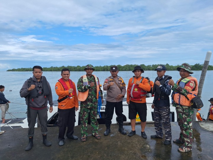 Polsek Rupat Utara Lakukan Pencarian 1 Orang Warga Desa Titi Hilang Saat Tengah Memancing