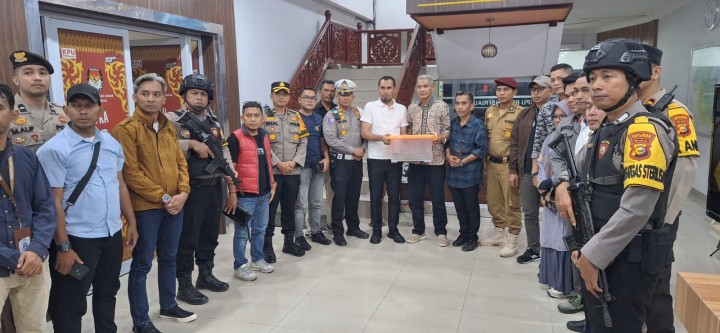 Hasil Pleno KPU Kep Meranti tiba di KPU Riau, Besok Pleno Tingkat Provinsi