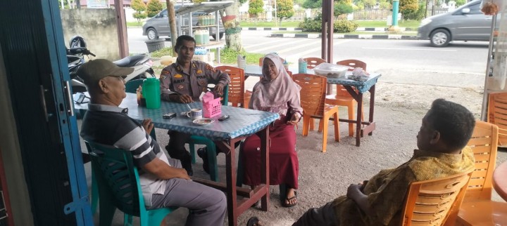 Giat Cooling Sistem Polsek Siak pasca Pilkada Kabupaten Siak  Himbau Warga Jaga Keamanan 