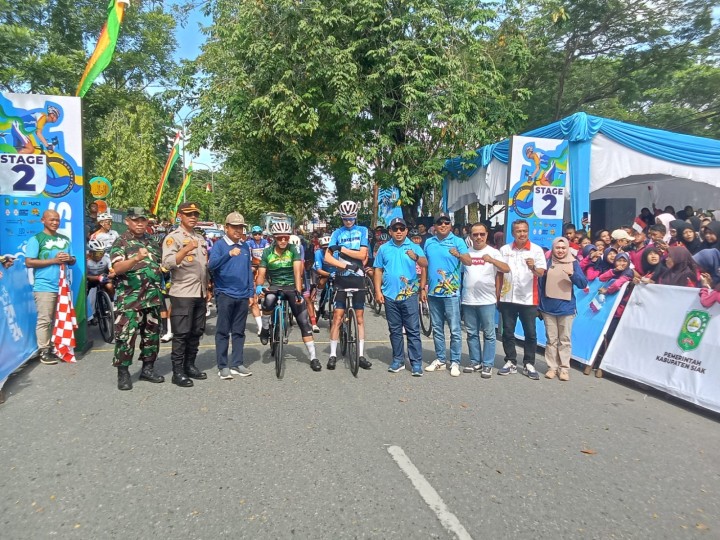 Etape II Tour de Siak 2024 Pembalap Tempuh Jarak 140km