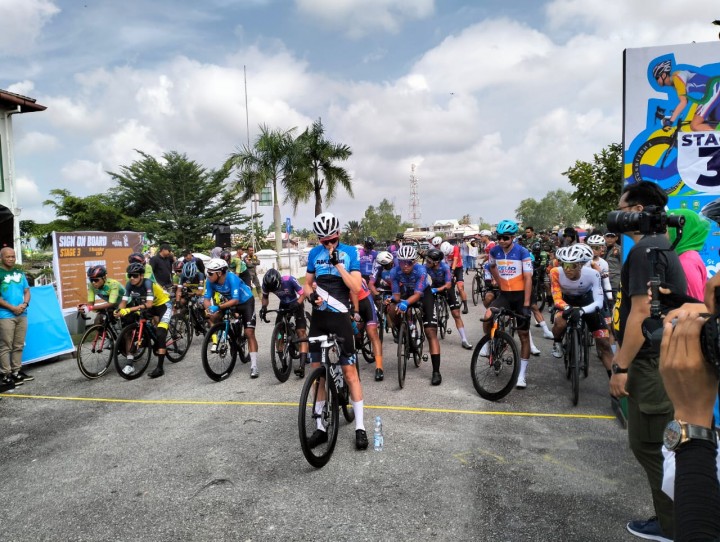 Race Terahir Tour de Siak Pembalap Tempuh 129,4 KM