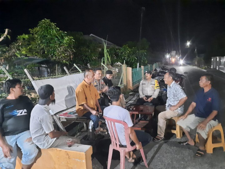 Cooling System Malam Hari Pasca Pilkada, Ini Pesan Kapolsek Tebingtinggi