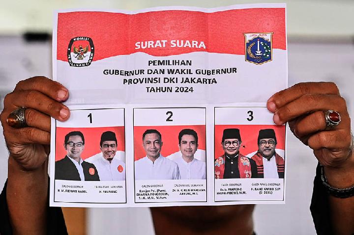 Penampakan surat suara Pilkada Jakarta 2024. Sumber: tempo.co