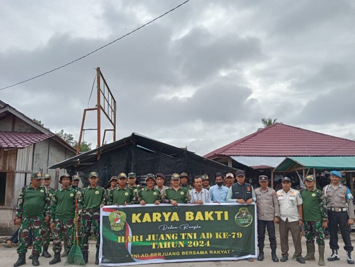 Cooling System, Polsek Merbau Ikut Serta Aksi Bersih-Bersih Di Pasar Sukaramai, Warnai Peringatan Hari Juang TNI AD Ke 79 Tahun