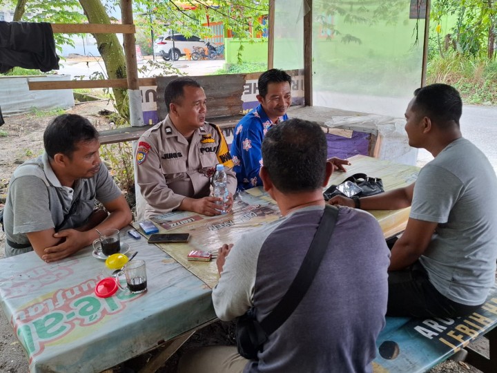 Bhabinkamtibmas Simpang Padang Cooling System Menjelang Nataru