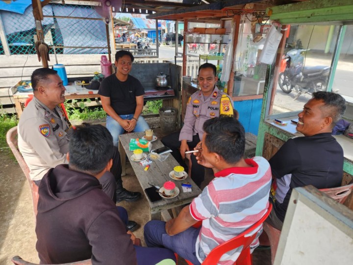 Polsek Merbau Ajak Masyarakat Bersatu Jaga Kamtibmas Pasca Pilkada