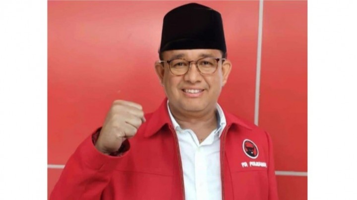 Anies Baswedan berseragam PDIP. Sumber: TVONE