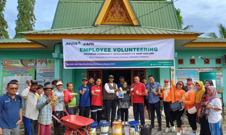 Employee Volunteering RAPP dan APR Perkuat Sinergi dengan Warga Desa Lalang Kabung