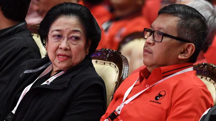 Ketum PDIP Megawati Soekarnoputri dan Sekjen PDIP Hasto Kristiyanto. Sumber: tempo.co