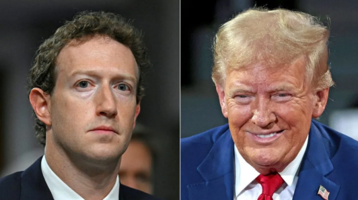 Kombinasi gambar ini menunjukkan Mark Zuckerberg (kiri), CEO Meta, dan mantan Presiden AS dan Presiden terpilih Donald Trump (kanan) /AFP