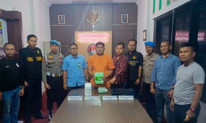 2 Kilogram Sabu dan Satu Pelaku di Pulau Rupat Berhasil Digulung Tim Gabungan Polres Bengkalis