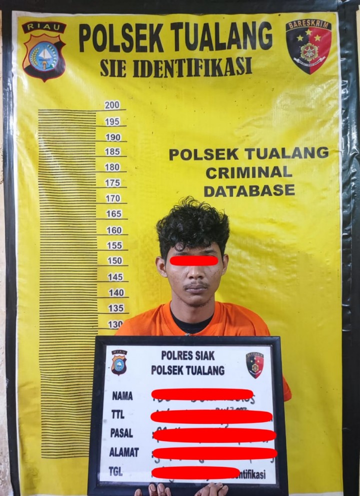 Tim Opsnal Polsek Tualang Amankan Pelaku Penggelapan Sepeda Motor