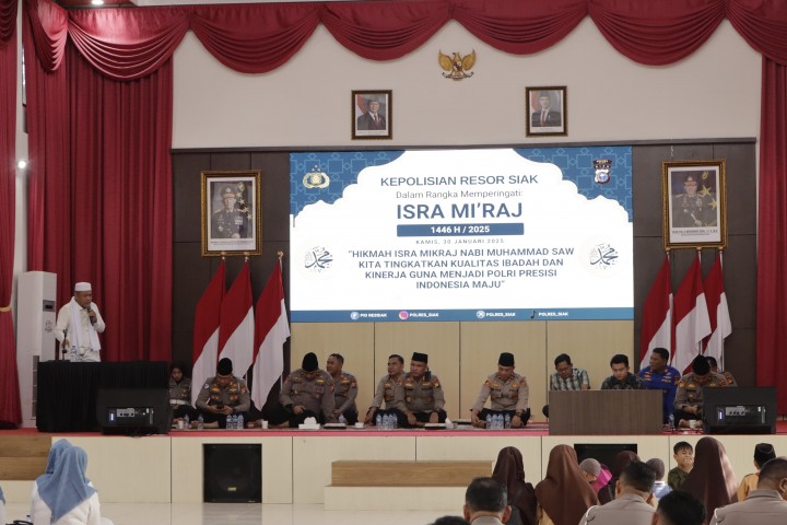 Polres Siak Peringati Isra Mikraj 1446 H / 2025 M dengan Tema 