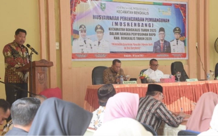 Awali di Kecamatan Bengkalis, Bupati Resmi Buka Musrenbang Perancanaan Tahun 2026