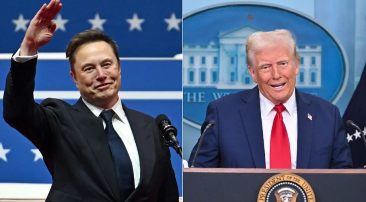 Miliarder Elon Musk dan Presiden AS Donald Trump /AFP